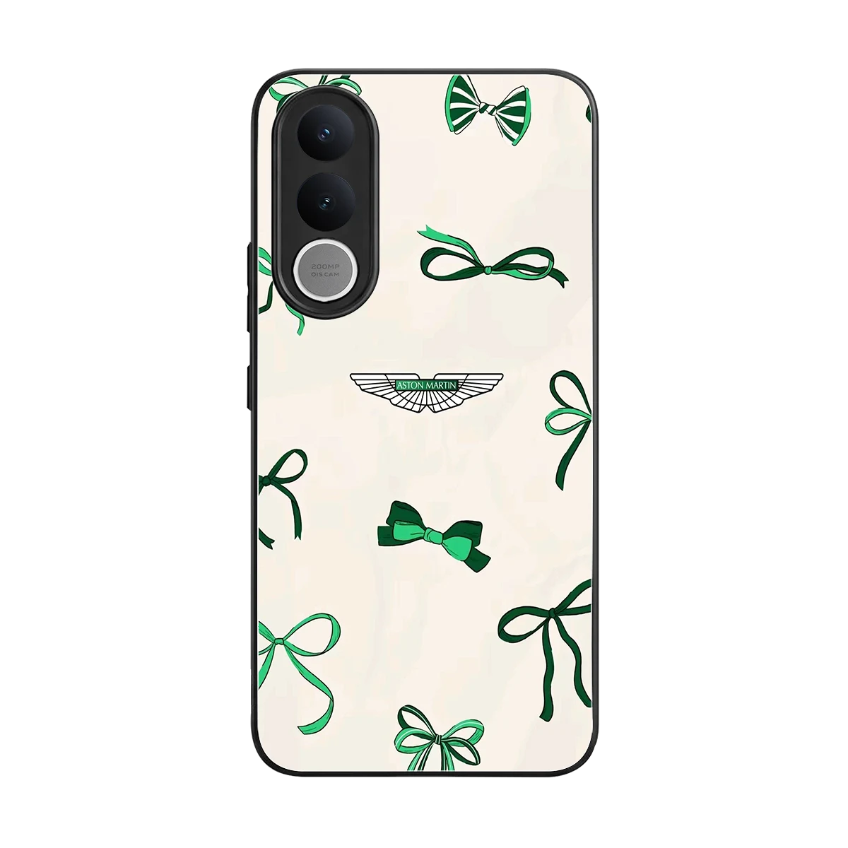 AM X Bows back phone cover | glass case for vivo v70 fe