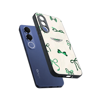 AM X Bows sleek vivo v70 fe cover with tempered glass back and TPU edges