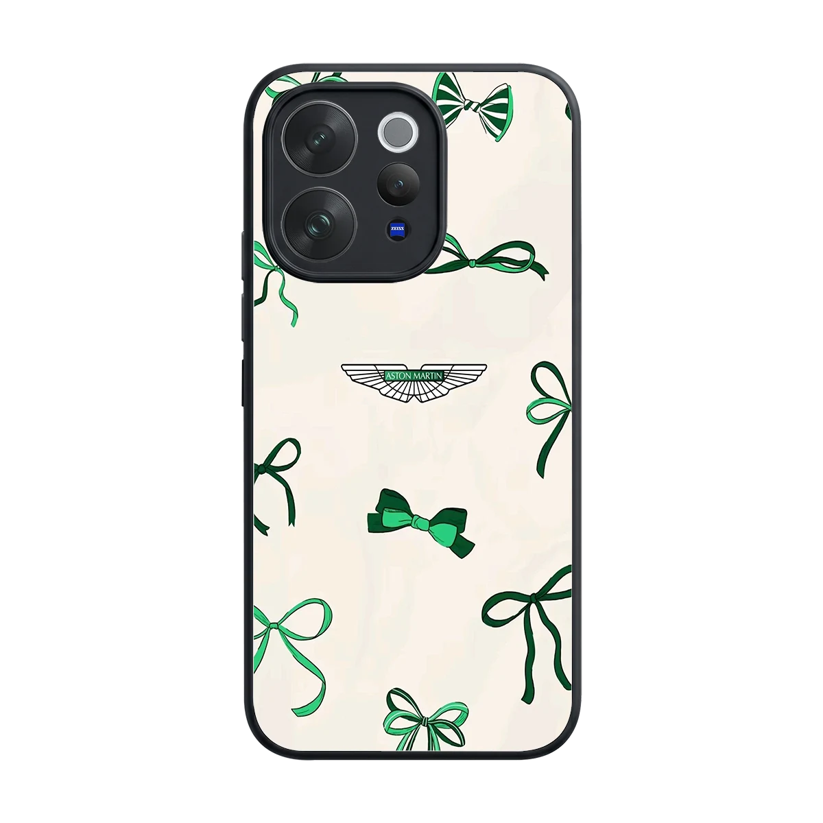 AM X Bows back phone cover | glass case for vivo v70