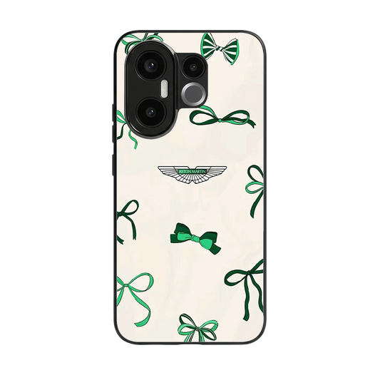AM X Bows back phone cover | glass case for vivo x200 fe