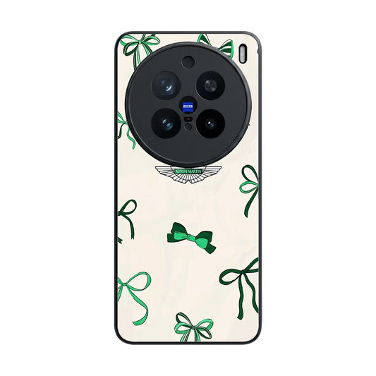 AM X Bows back phone cover | glass case for vivo x200 pro