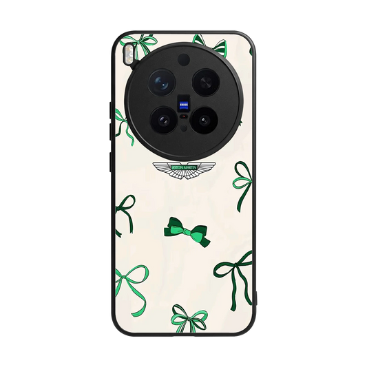 AM X Bows back phone cover | glass case for vivo x300 pro