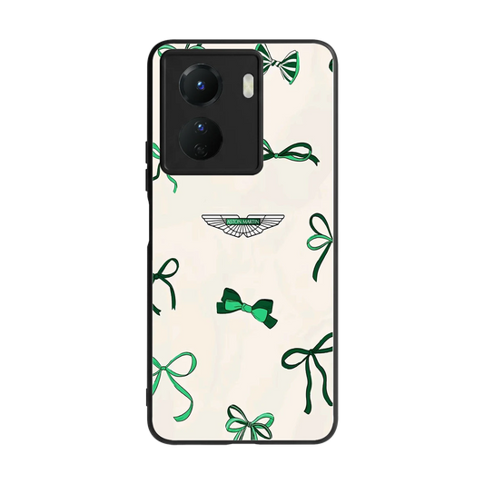 AM X Bows back phone cover | glass case for vivo y16