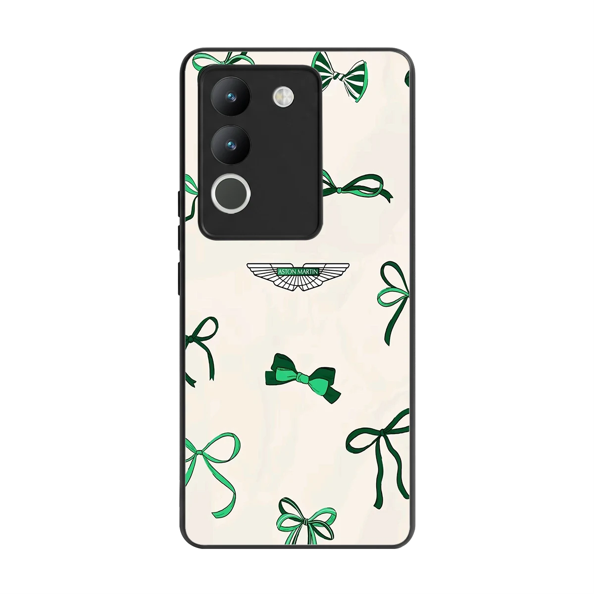 AM X Bows back phone cover | glass case for vivo y200 5g