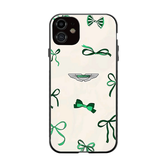 AM X Bows back phone cover | glass case for iphone 12