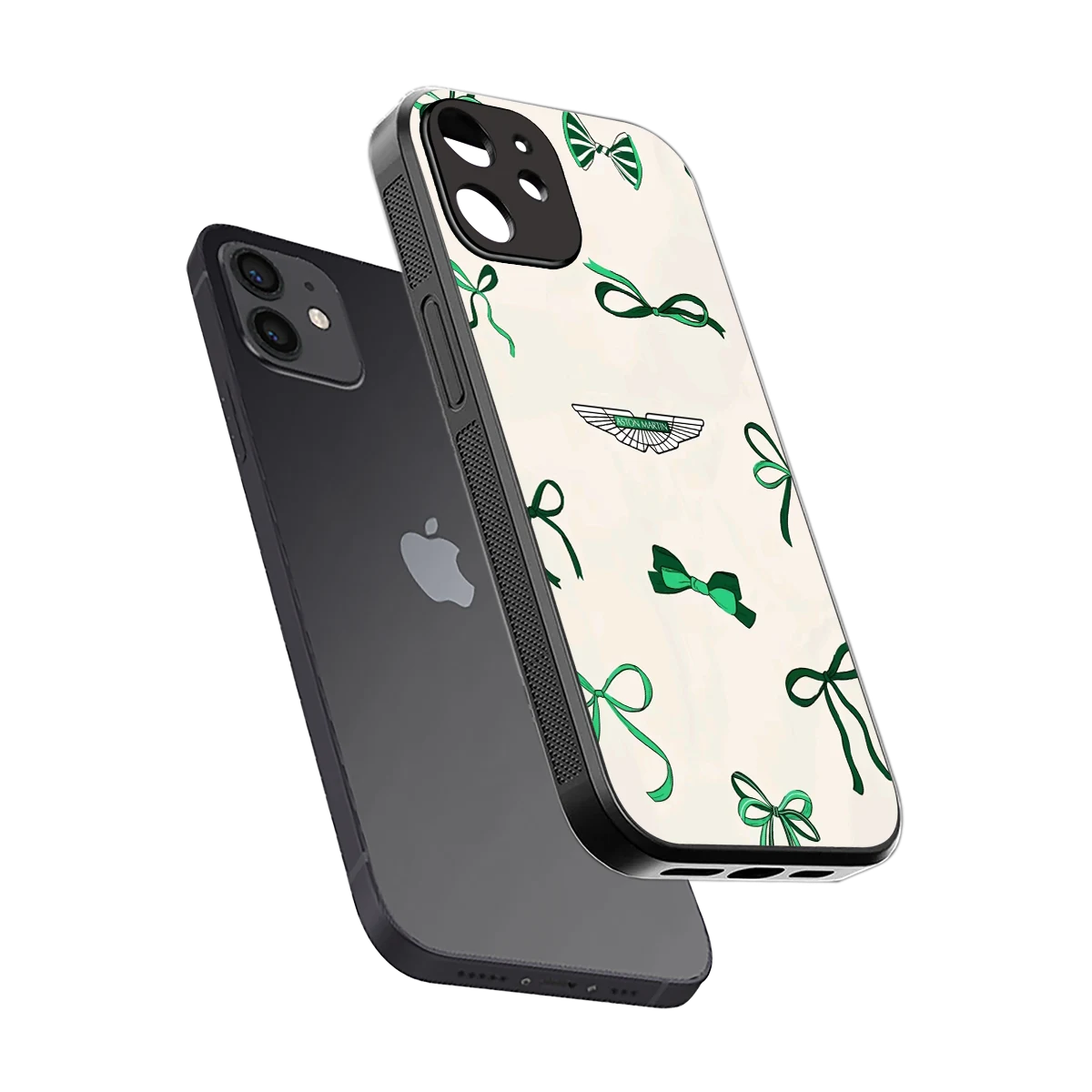 AM X Bows sleek iphone 11 cover with tempered glass back and TPU edges