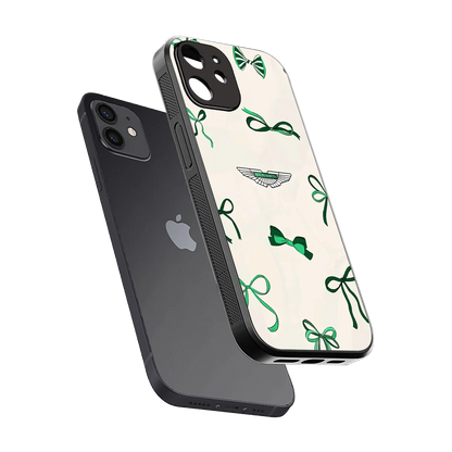 AM X Bows sleek iphone 11 cover with tempered glass back and TPU edges