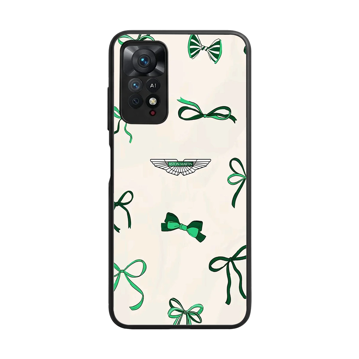 AM X Bows back phone cover | glass case for redmi note 11 pro