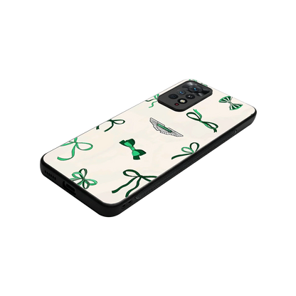AM X Bows stylish phone case for redmi note 11 pro | glossy glass and slim fit