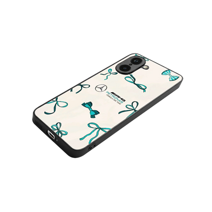 AMG X Bows stylish phone case for oneplus nord ce5 5g | glossy glass and slim fit
