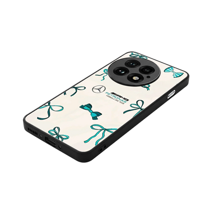 AMG X Bows stylish phone case for oneplus 13 | glossy glass and slim fit