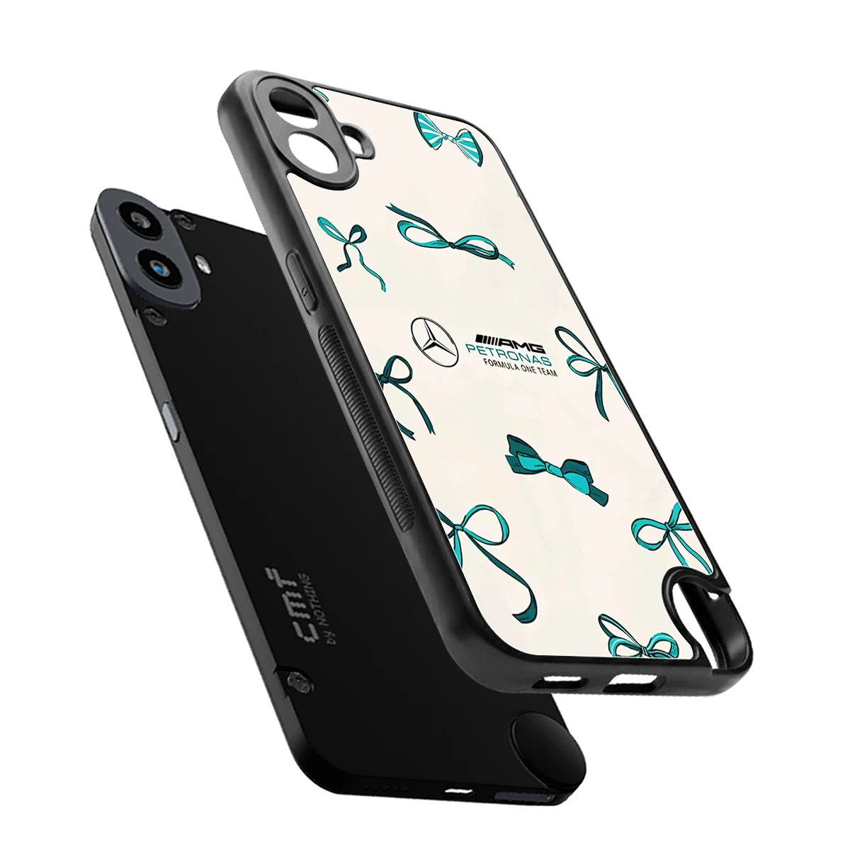AMG X Bows sleek cmf nothing phone 1 cover with tempered glass back and TPU edges