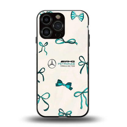 AMG X Bows back phone cover | glass case for iphone 15 pro max