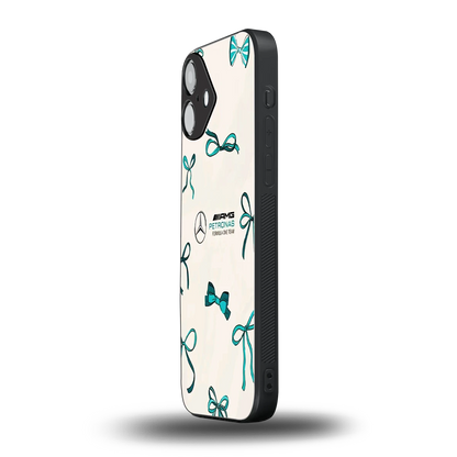 AMG X Bows iphone 16 plus mobile cover | shockproof glass phone case