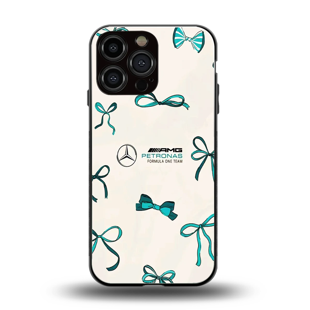 AMG X Bows back phone cover | glass case for iphone 16 pro max