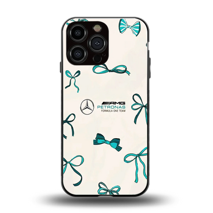 AMG X Bows back phone cover | glass case for iphone 16 pro max