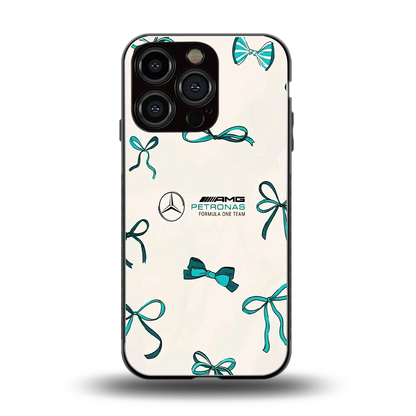 AMG X Bows back phone cover | glass case for iphone 16 pro