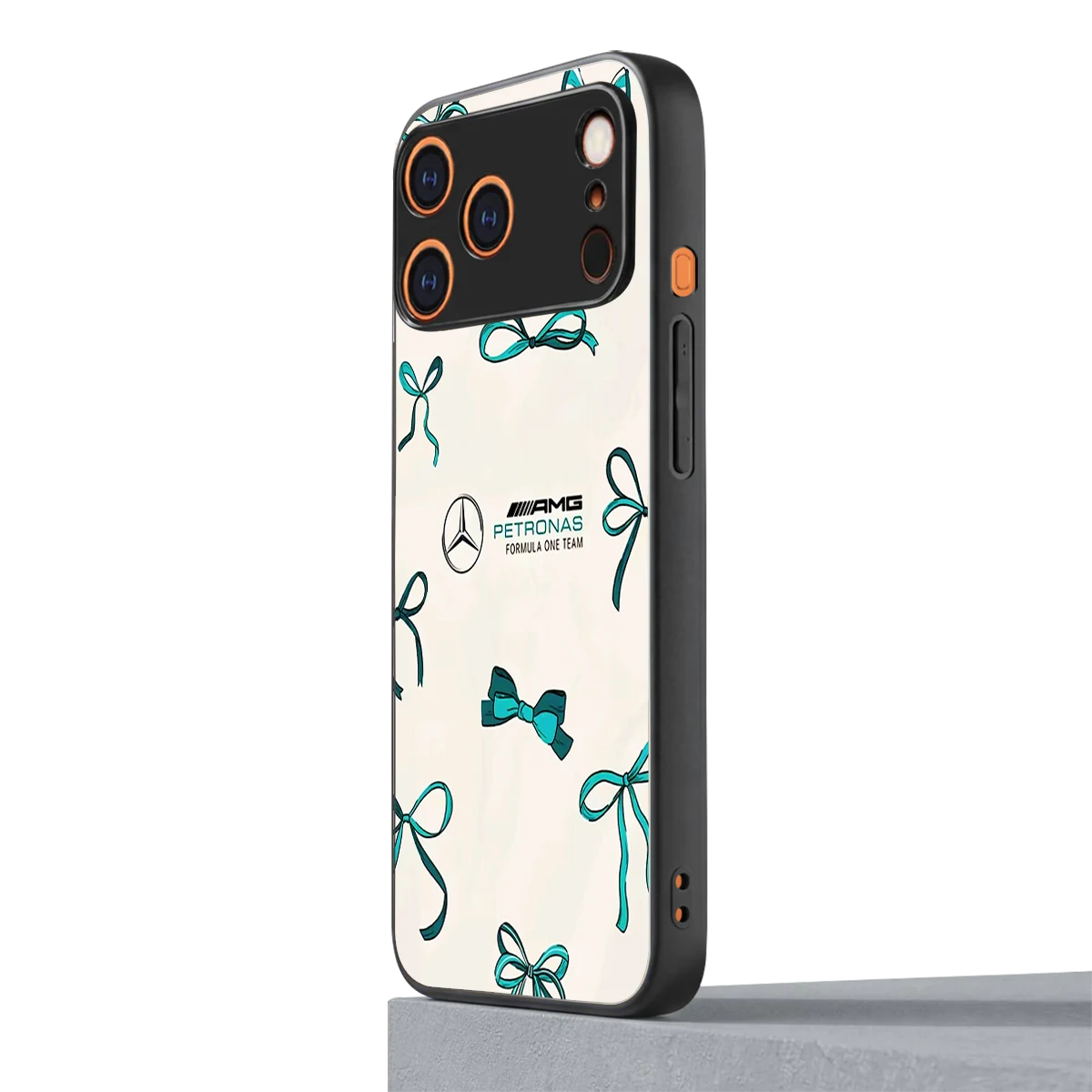 AMG X Bows iphone 17 pro mobile cover | shockproof glass phone case