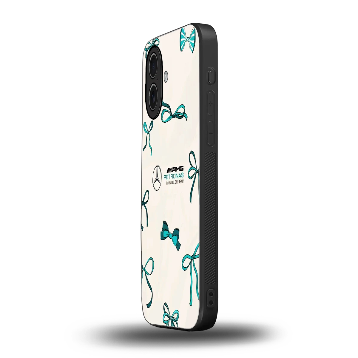 AMG X Bows iphone 17 mobile cover | shockproof glass phone case