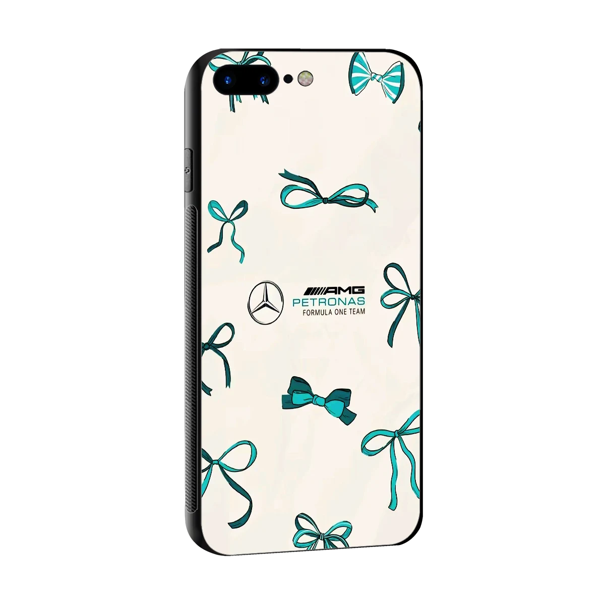AMG X Bows sleek iphone 8 plus cover with tempered glass back and TPU edges