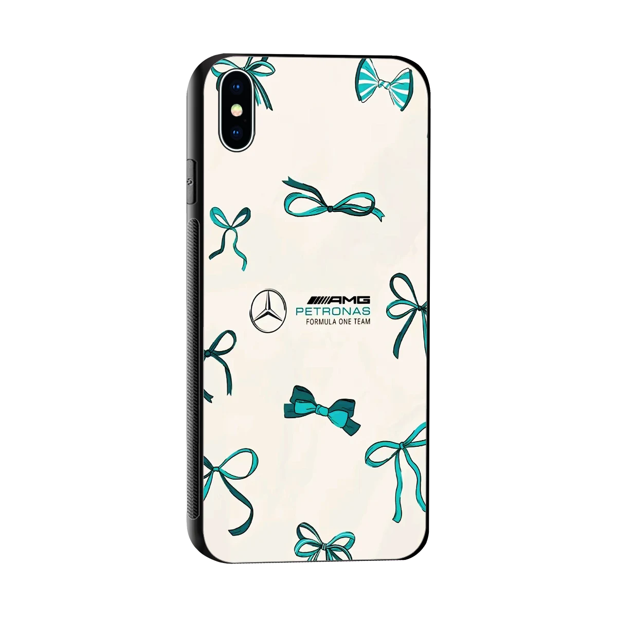 AMG X Bows sleek iphone xs max cover with tempered glass back and TPU edges
