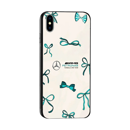 AMG X Bows sleek iphone xs max cover with tempered glass back and TPU edges