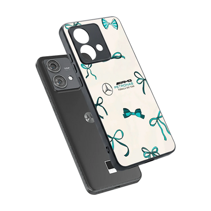 AMG X Bows sleek motorola edge 40 neo 5g cover with tempered glass back and TPU edges