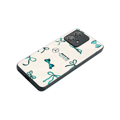 AMG X Bows stylish phone case for motorola edge 40 neo 5g | glossy glass and slim fit