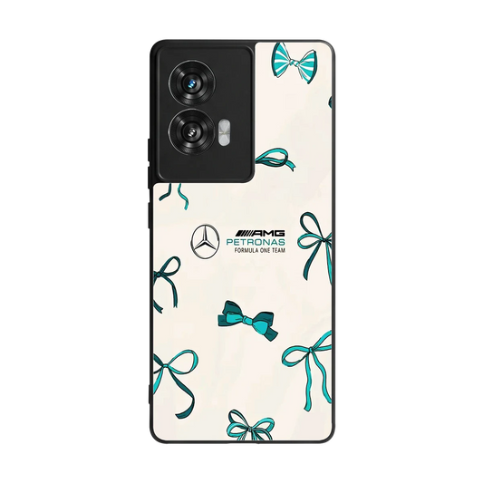 AMG X Bows back phone cover | glass case for motorola edge 50 fusion