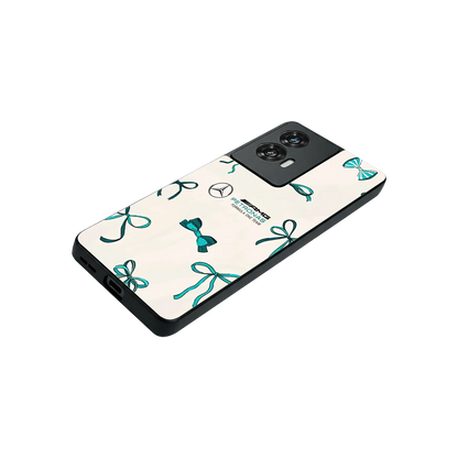 AMG X Bows stylish phone case for motorola edge 50 fusion | glossy glass and slim fit