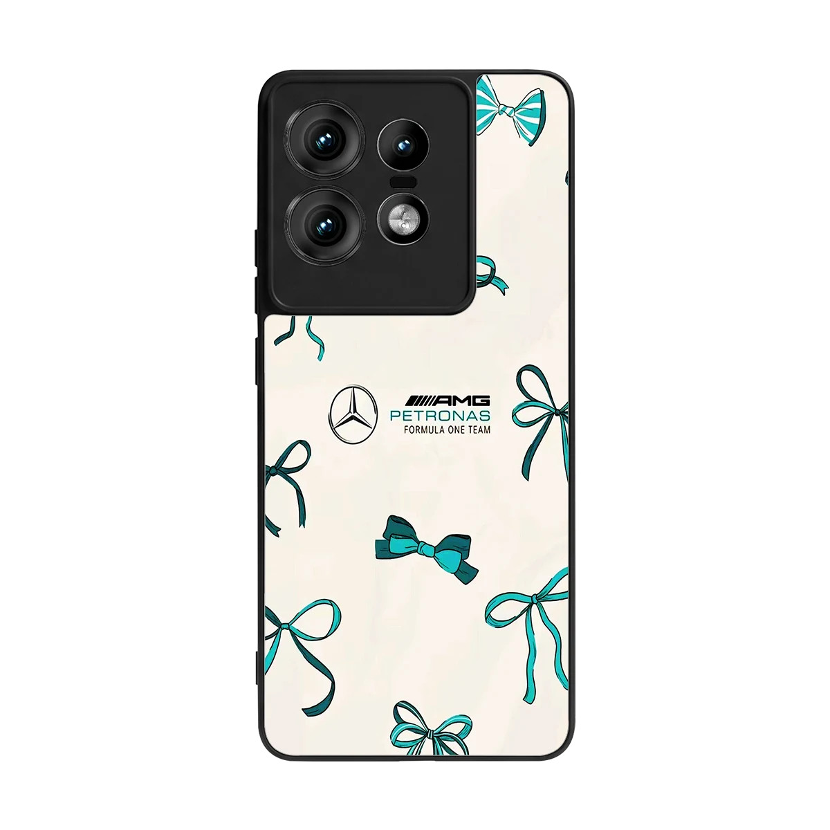 AMG X Bows back phone cover | glass case for motorola edge 50 pro