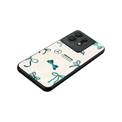 AMG X Bows stylish phone case for motorola edge 50 pro | glossy glass and slim fit