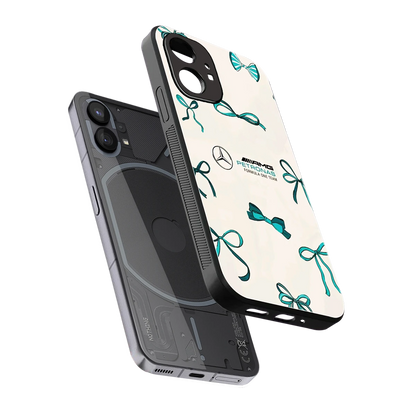 AMG X Bows sleek nothing phone 1 cover with tempered glass back and TPU edges