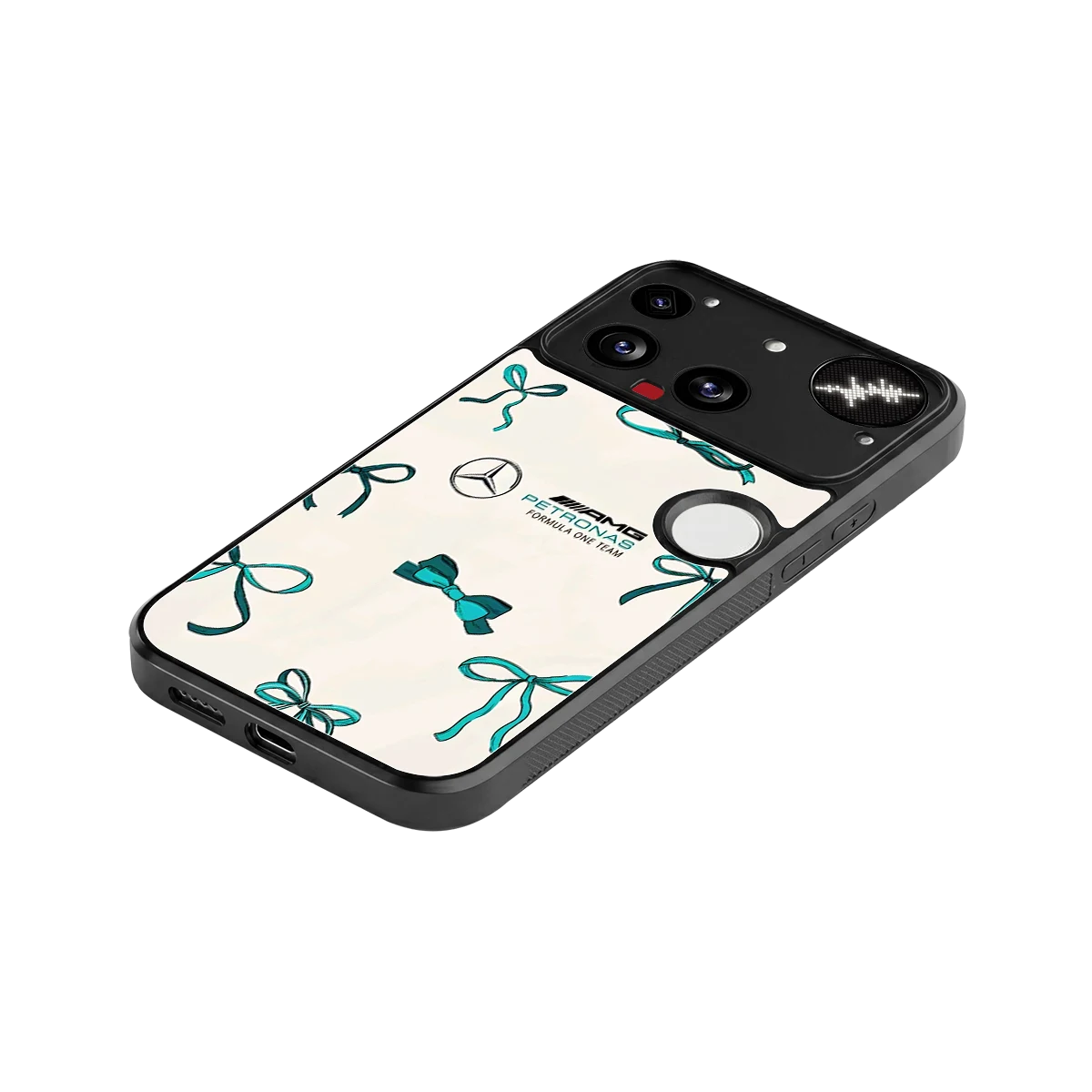 AMG X Bows stylish phone case for nothing phone 3 | glossy glass and slim fit