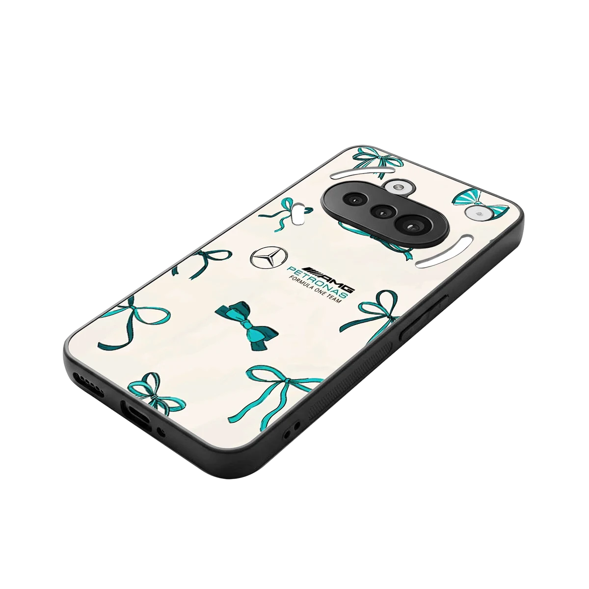 AMG X Bows stylish phone case for nothing phone 3a | glossy glass and slim fit