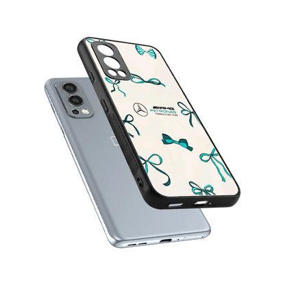 AMG X Bows sleek oneplus nord 2 cover with tempered glass back and TPU edges