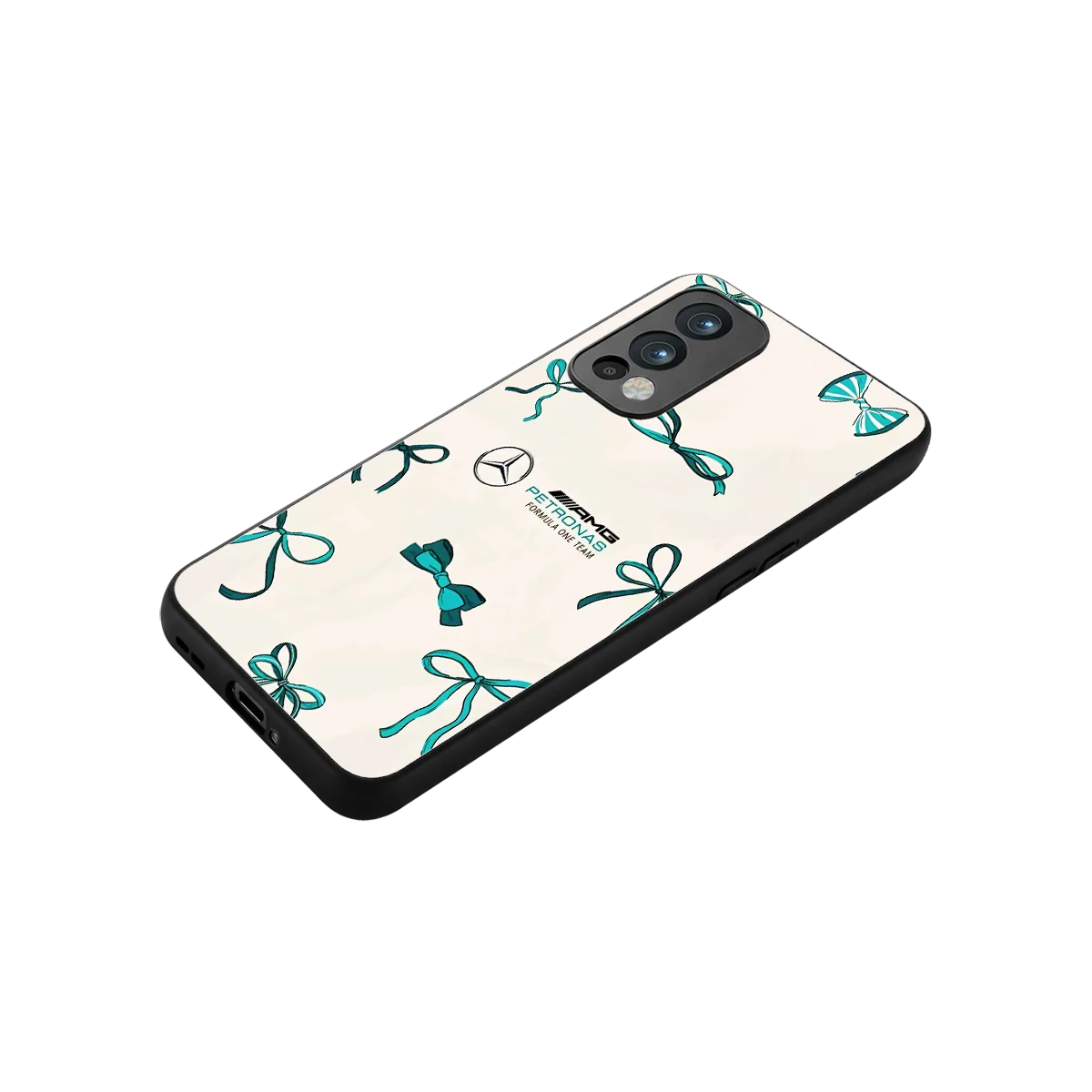 AMG X Bows stylish phone case for oneplus nord 2 | glossy glass and slim fit