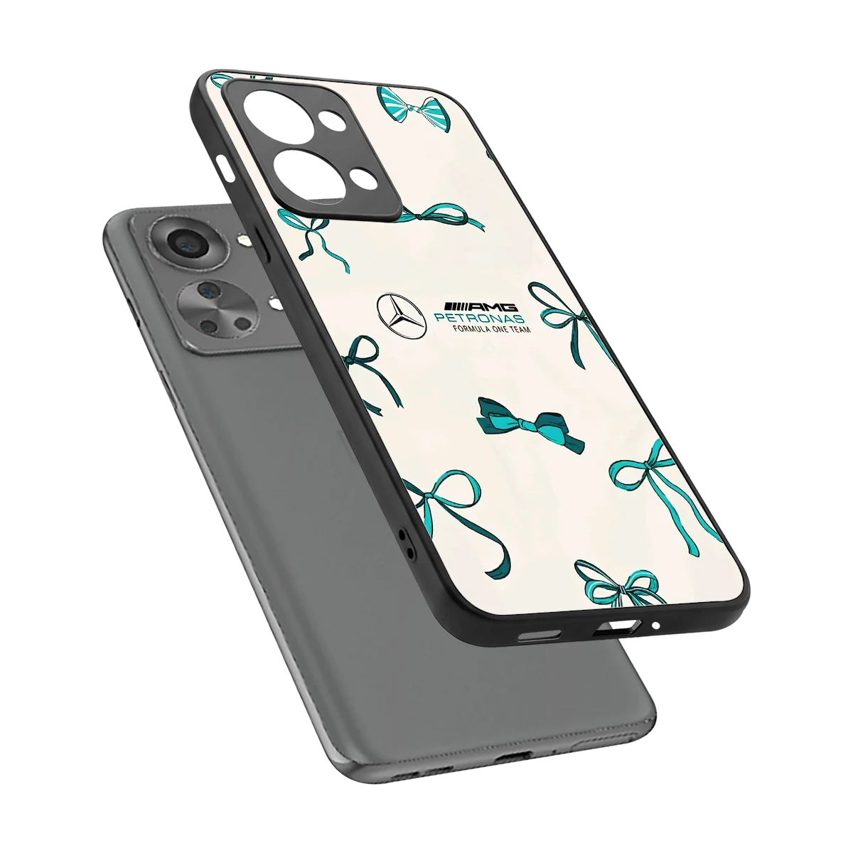 AMG X Bows sleek oneplus nord 2t cover with tempered glass back and TPU edges