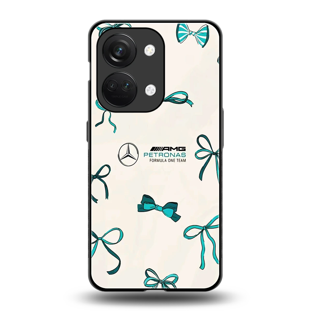 AMG X Bows back phone cover | glass case for oneplus nord 3