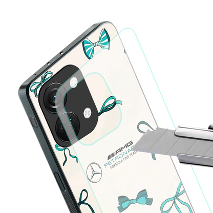 AMG X Bows stylish phone case for oneplus nord 3 | glossy glass and slim fit