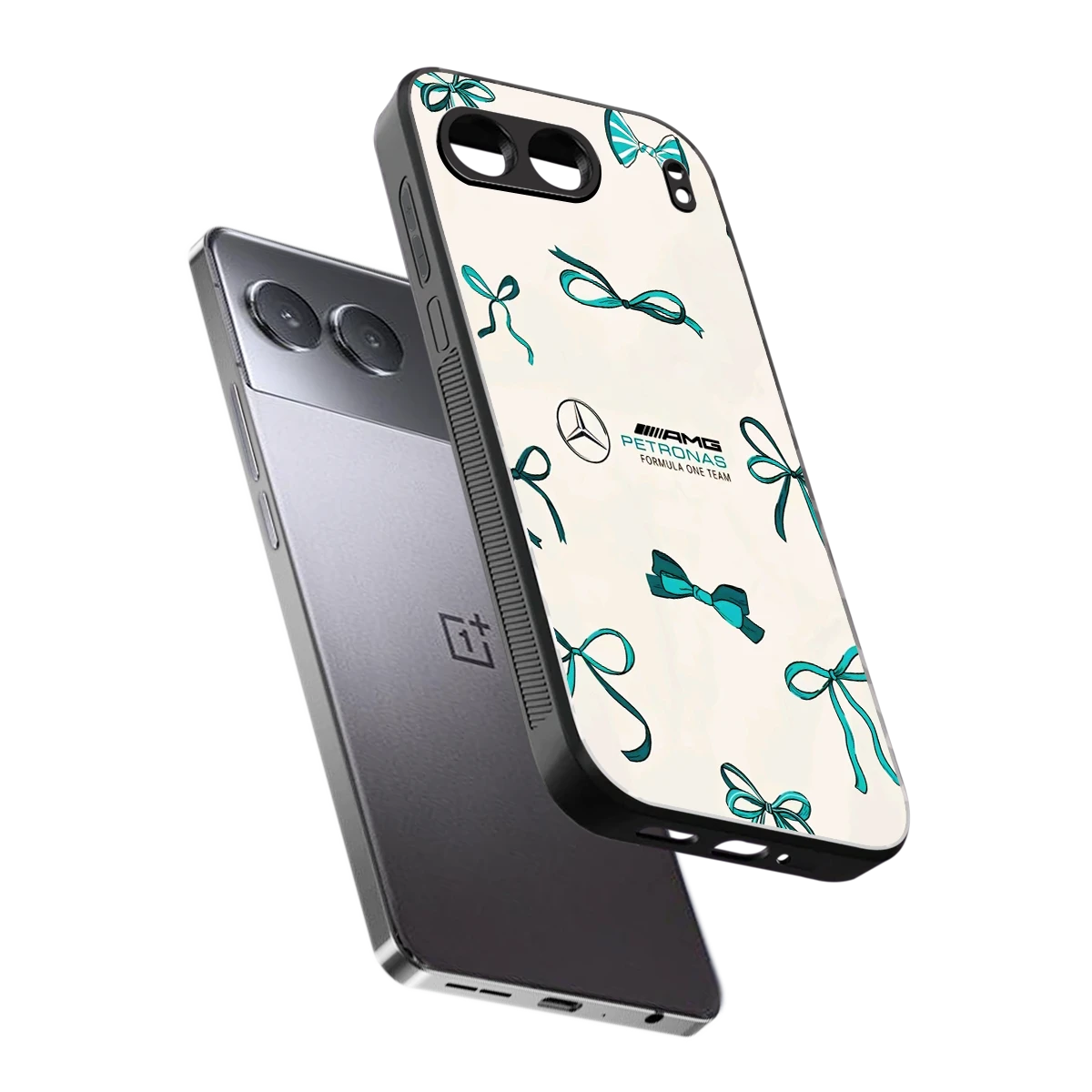 AMG X Bows sleek oneplus nord 4 cover with tempered glass back and TPU edges