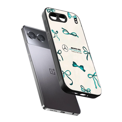AMG X Bows sleek oneplus nord 4 cover with tempered glass back and TPU edges