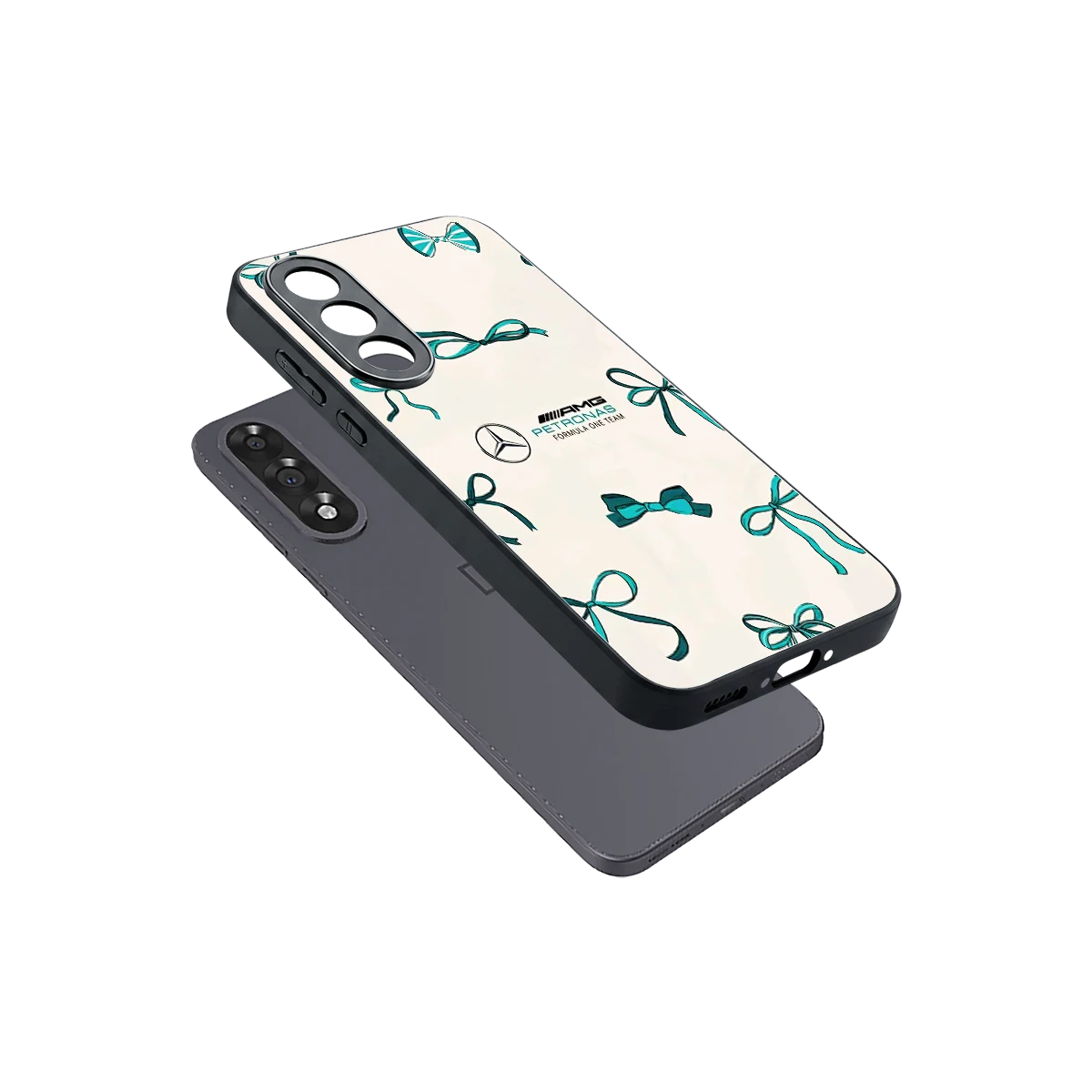 AMG X Bows sleek oneplus nord 5 cover with tempered glass back and TPU edges