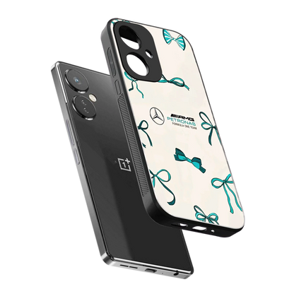 AMG X Bows sleek oneplus nord ce 3 cover with tempered glass back and TPU edges