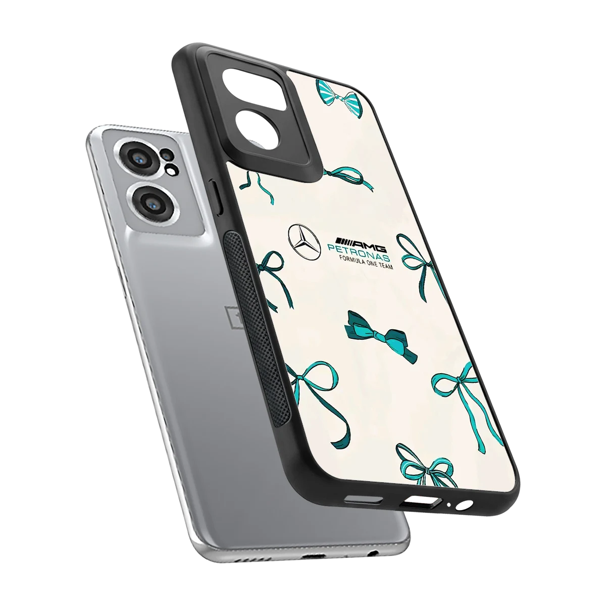 AMG X Bows sleek oneplus nord ce 2 cover with tempered glass back and TPU edges