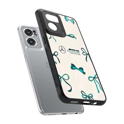 AMG X Bows sleek oneplus nord ce 2 cover with tempered glass back and TPU edges