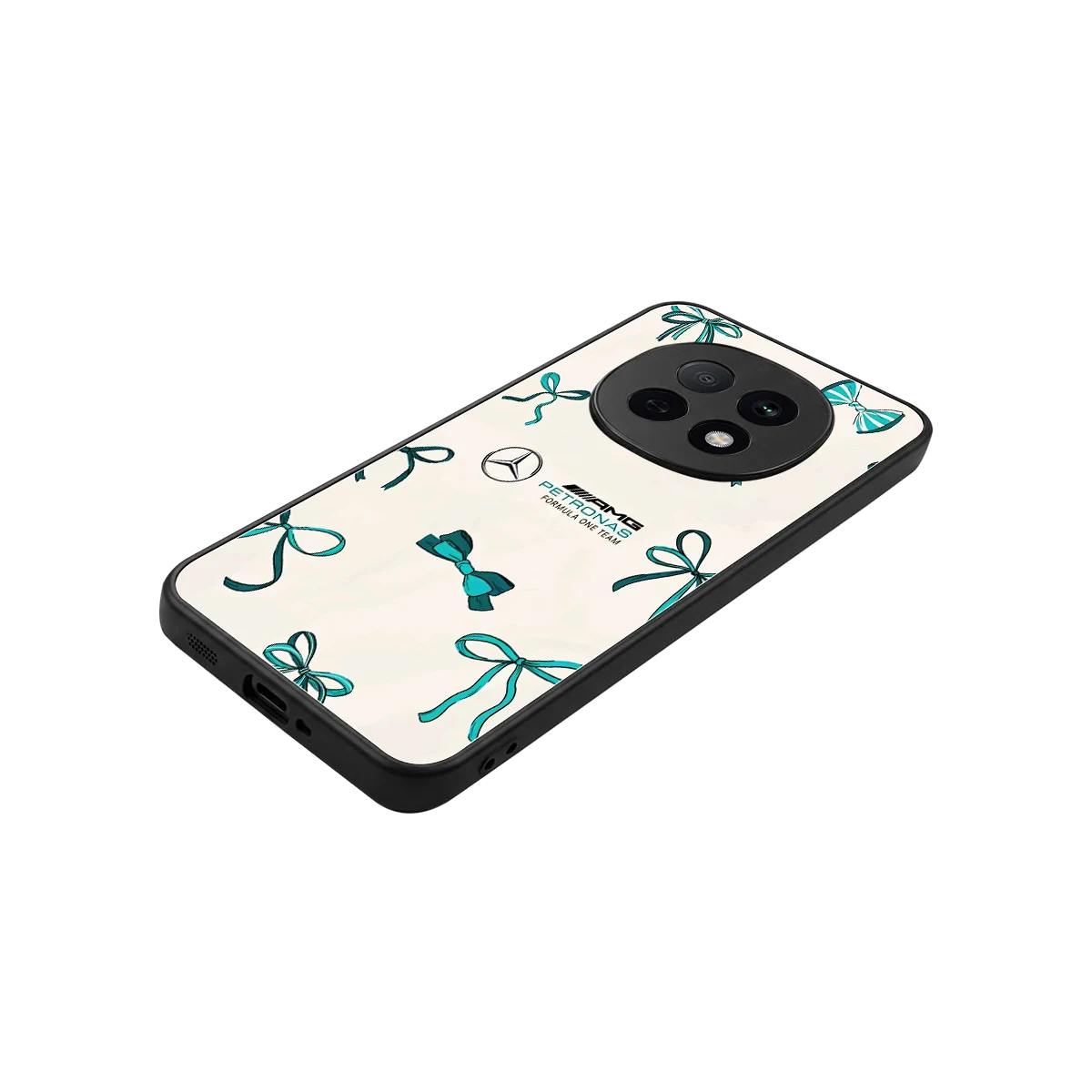 AMG X Bows stylish phone case for oppo f29 pro 5g | glossy glass and slim fit