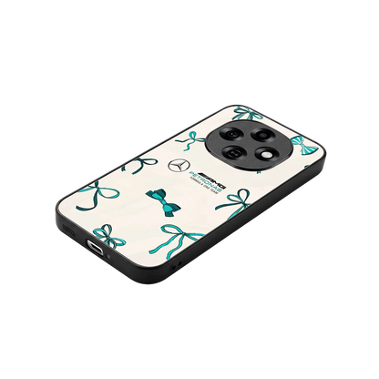 AMG X Bows stylish phone case for oppo f31 pro 5g | glossy glass and slim fit
