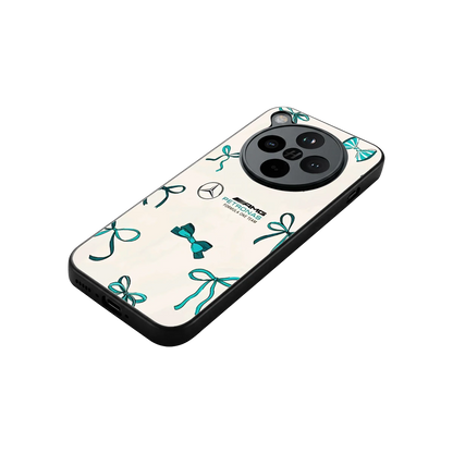 AMG X Bows stylish phone case for oppo find x8 | glossy glass and slim fit