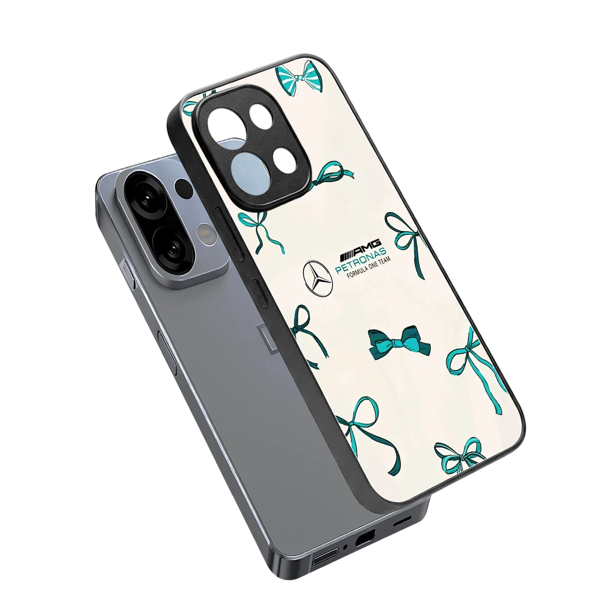 AMG X Bows sleek oppo k13 5g cover with tempered glass back and TPU edges